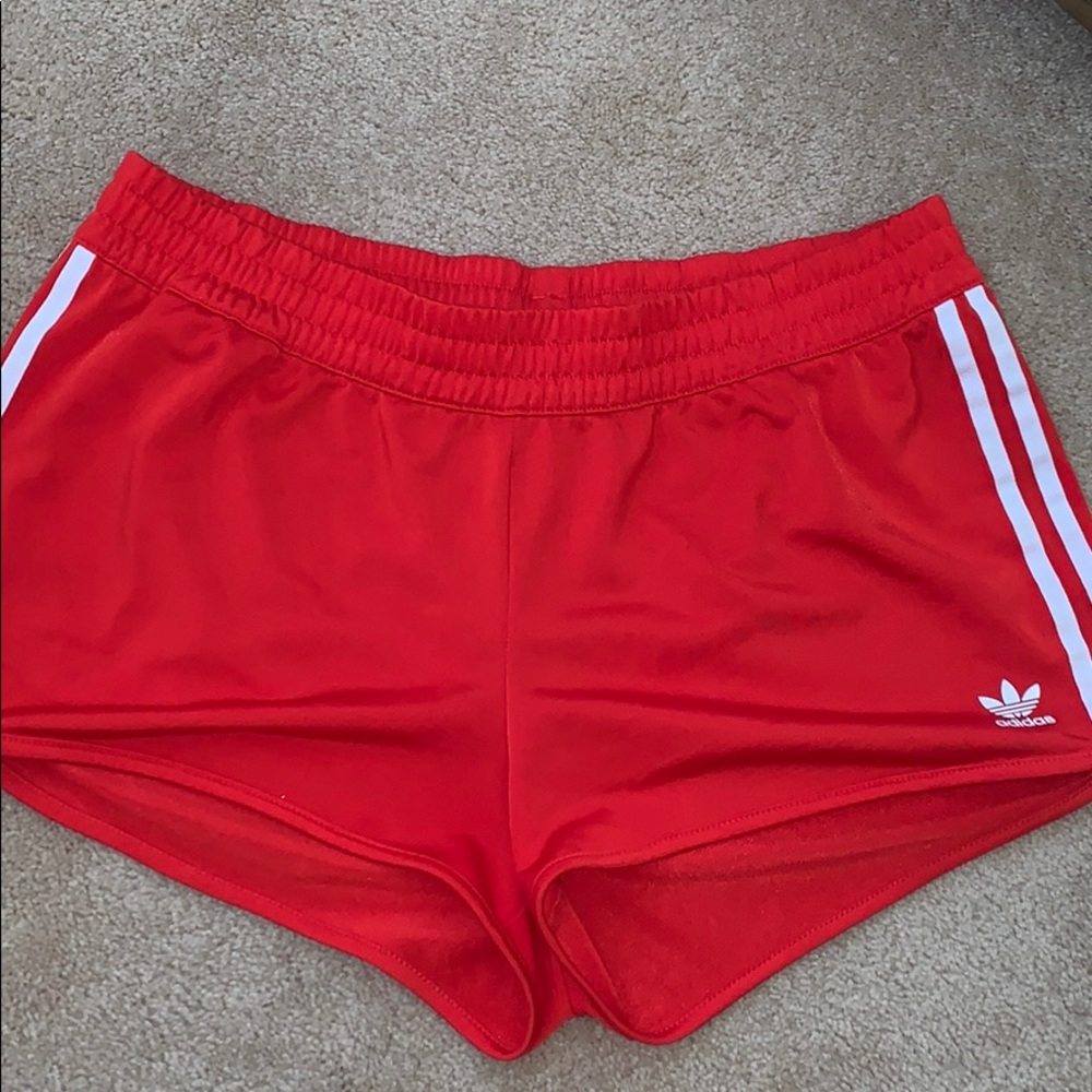 Adidas Red strip shorts